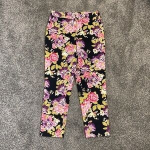 Halogen Taylor Fit floral capri